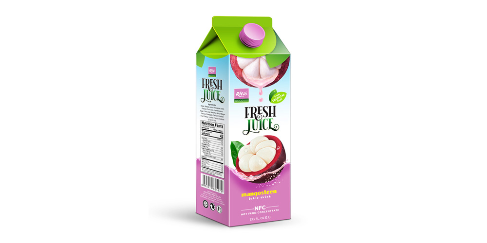  Mangosteen Juice Drink  1L Paper Box Rita Brand